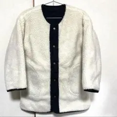 美品　GLOBAL WORK キッズ　リバーシルブルボアコート　ブルゾン