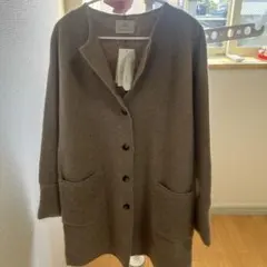 LUYUAN ROSE ウールカーディガン Mサイズ ブラウン