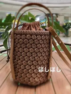 極美品 コーチ ドローストリング かご ストロー ショルダーバッグ 2way 極美品 コーチ ドローストリング かご ストロー ショルダーバッグ 2way