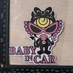 [匿名発送] 3.ヒスミニ　baby in car 磁石タイプ　ステッカー