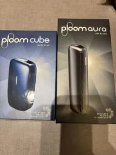 新品✨ploom cube ネイビーブルーploom aura ジェットブラック