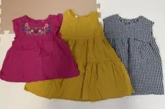 子ども服　女の子　3点　まとめ売り　95サイズ　ワンピース　※ピンクのみ110のサムネイル