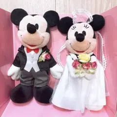 ディズニー ミッキー&ミニー ペアぬいぐるみ ウェディング 結婚式