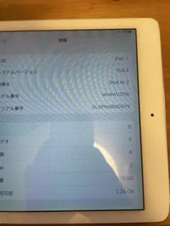 Apple iPad Air 2 ゴールド 16GB