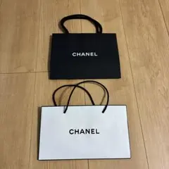 CHANEL ショップ袋 黒白セット