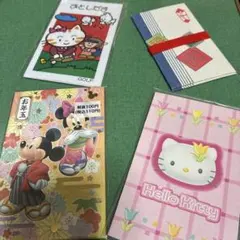 5枚追加❣️キャラクターポチ袋 4種セット お年玉袋、他