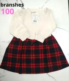 値下げ【新品】✴️ブランシェス✴️ギンガムチェック　ワンピース