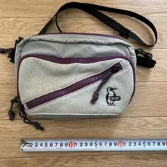 CHUMS ショルダーバッグ グレー/パープル