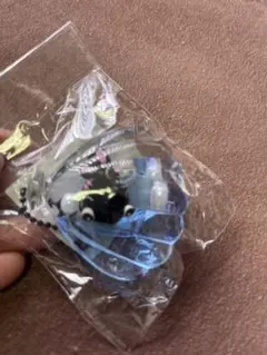 金魚　オイルチャーム　ストラップ　出目金　黒