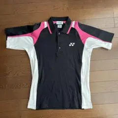 YONEX ポロシャツ SSサイズ 黒/ピンク