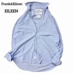 未使用級✨フランク&アイリーン EILEEN 水色シャツ M相当 USA製伊生地