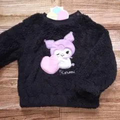 新品 未使用 クロミ 長袖 両起毛 トレーナー 女の子 黒色 80
