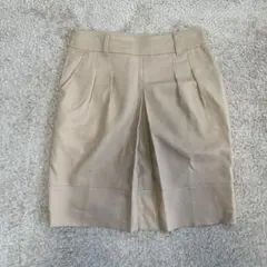 UNTITLED アンタイトル ひざ丈 スカート サイズ2 ベージュ ポケット付