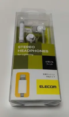 ELECOM EHP-LF12C3XWH ホワイト イヤホン