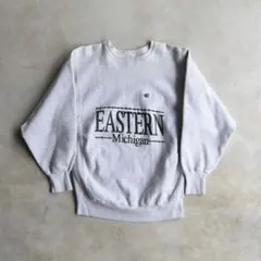 90s チャンピオン 目有り×カレッジ リバースウィーブ スウェットUSA製 L