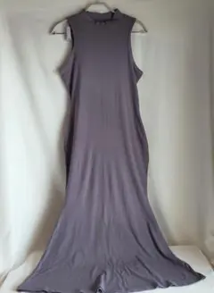 Dazy グレー ノースリーブ ロングニットワンピース XLサイズ 大きなサイズ