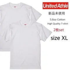 【ユナイテッドアスレ】新品未使用 5.6oz 無地 半袖Tシャツ 白 2枚 XL