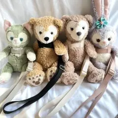 ダッフィー＆フレンズに♪ ぬいぐるみハーネス＆ショルダーベルトセット