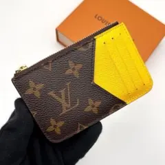 最高級美品】ルイヴィトン モノグラム ポルトカルト ロミー ブルー