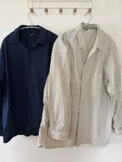 ユニクロ 長袖シャツ 2点セット UNIQLOC UNIQLOU