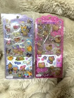 サンリオ　日焼けキティ　ドロップジュエリーシール