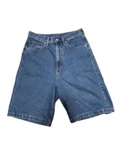 GU デニム ハーフパンツ ブルーのサムネイル