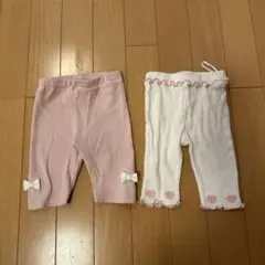ディズニー パンツ レギンス 7分丈 2点セット 80cm