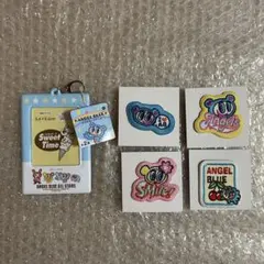 エンジェルブルー　カードケース　刺繍ステッカー