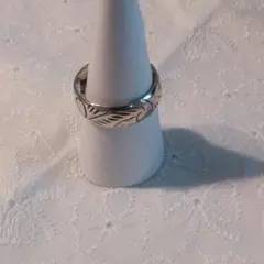 フェザーモチーフ　シルバーリング　15号