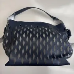 美品！23区　メッシュ柄　ハンドバッグ