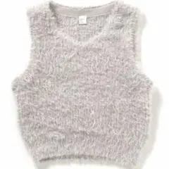 未使用　2025秋冬アプレレクール　ラメシャギーニットベスト90〜100