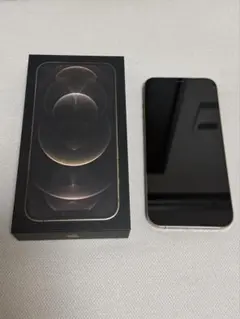 【美品】iPhone12ProMax 256GB ゴールド SIMフリー 箱付き