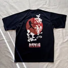 Mizuno 熱闘甲子園 ベースボールTシャツ ネイビー バックプリント