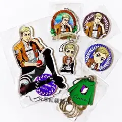 【匿名発送】進撃の巨人 エルヴィン くじメイト アクリルスタンド 缶バッジ