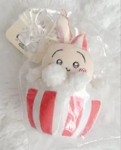 明日まで　新品　ちいかわ　うきうきマスコット　うさぎ　ポップコーン