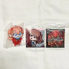 エヴァンゲリオン　アスカ　ぬいぐるみキーホルダー　ウエハースシール