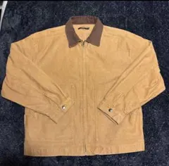 【ダック生地】デトロイトジャケット短丈　ブラウンM アメカジ 生地感◎