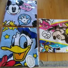 ミッキー・ドナルド・ミニー タオル3枚セット