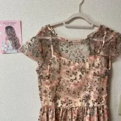 リリーブラウン　フィット&フレア　刺繍ワンピース