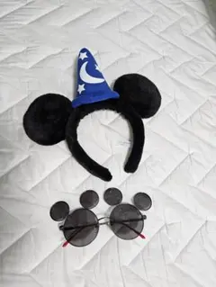 ミッキーマウス カチューシャとサングラスセット