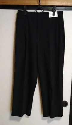 UNIQLO レディース タックワイドパンツ XXL ブラック