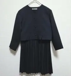 【美品】ジュンココシノ セットアップ ワンピース フォーマル お受験 130 黒