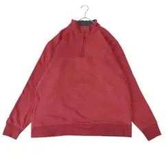 ゆ*い様 Columbia L ハーフジップ スウェット くすみレッド 刺繍ロゴ