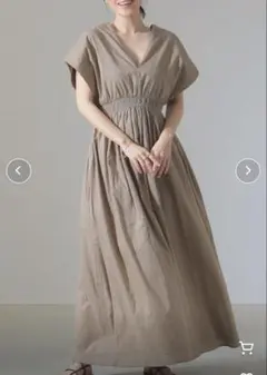 美品MARIHA♡夏の光のワンピース Vネック ロング ワンピース