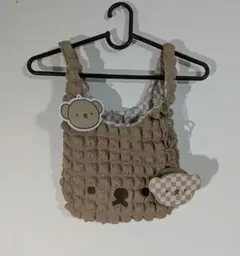 ボリス　ポーチ付きエコバッグ 粧美堂 ミッフィー ポコポコ生地 ミニポーチ付き