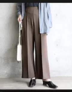 本日限定値下げ！　新品未使用　ガウチョパンツ　パンツ　秋冬　茶　Mサイズ