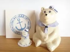 しろくま貯金箱　ライトくまさんとコーデ　セーラー襟&帽子＆マット　5点セット