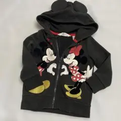 H&Mミッキー ミニー 耳付きパーカー