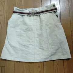 ナイスクラップ NICECLAUP コーデュロイ 台形ミニスカートベルト付き F