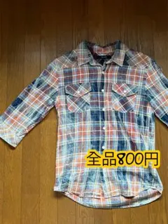 FULL GLOW 長袖ネルシャツ チェック柄